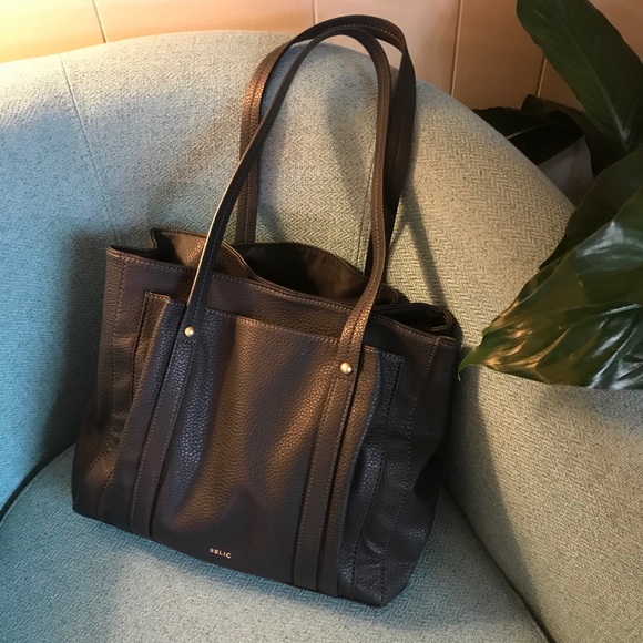 Relic Handbags - Relic by Fossil Tote Bag Zipper and Side Pockets